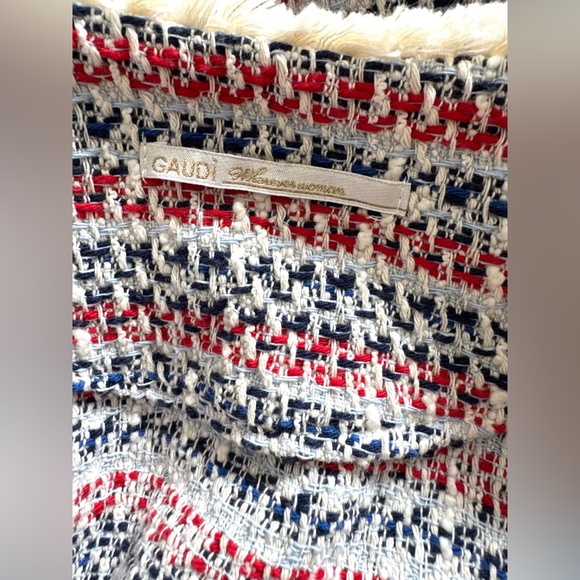 GAUDI Chic Multicolor Tweed Jacket (46) - Picture 6 of 10